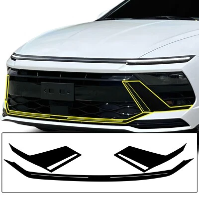 Fits Hyundai Sonata 2024-2025 Grille Chrome Delete Decal Blackout Vinyl Film - Image 1 of 4