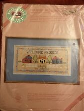 Dimensions Stamped Cross Stitch Kit From The Heart Friendly Country Welcome NEW