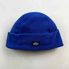 Vintage Beanie Hat Cap Blue Fleece Ski Snow Turtle Outdoor Hiking One Size 90s