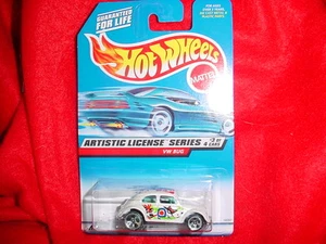 HOT WHEELS #731 VW BUG WITH 5 HOLE RIMS ARTISTIC LICENSE SERIES FREE USA SHIP - Picture 1 of 1