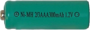 2/3 AAA Nimh Button Top Batteries (300 Mah) (3) - Picture 1 of 1