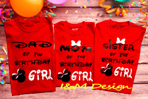  Birthday Party Girl Family Matching Shirts Personalized Customized 