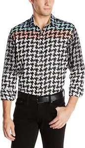 Robert Graham Men's Claremont Button down Sport Shirt Large Nwt - Bild 1 von 3