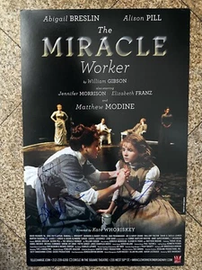 Abigail Breslin, Alison Pill,Jennifer Morrison Signed Miracle Worker Window Card - Picture 1 of 2