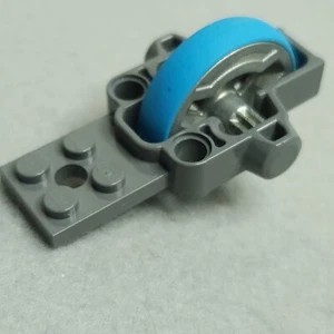 LEGO Part 11125c01 Flywheel Plate 2x8 Metal Flywheel Azure Tire Dark Bluish Gray - Picture 1 of 5