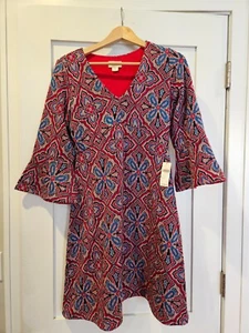 NWT Anthropologie Maeve Barrie Sweater Dress V-Neck Knit Bell Sleeve $148 Small - Picture 1 of 13