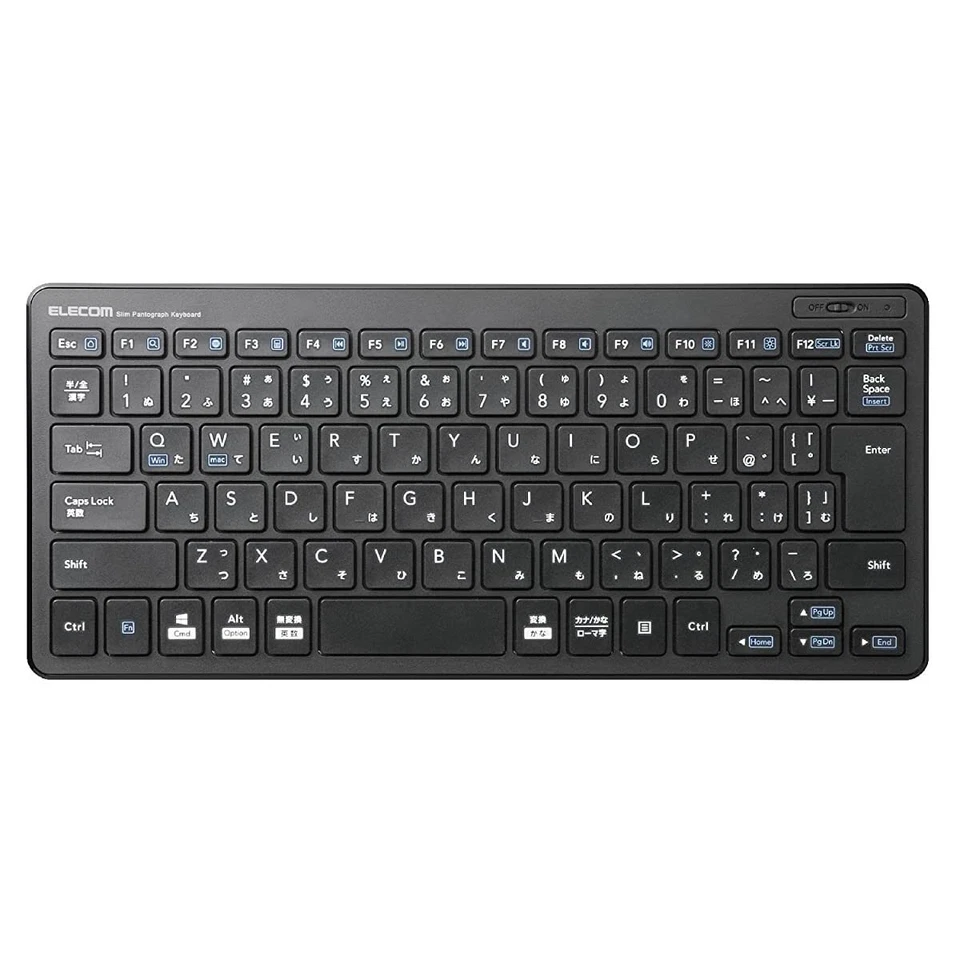 Elecom keyboard Wireless (receiver included) pantograph mini keyboard black TK-F - Image 1 of 4