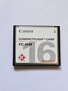 Canon Compact Flash 16MB CF Type-I Memory Card Digital Camera FC-16M - Picture 1 of 2