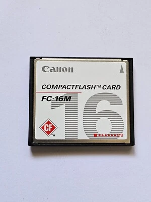 Canon Compact Flash 16MB CF Type-I Memory Card Digital Camera FC-16M - Image 1 of 2