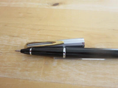 Stylo Roller Waterman CF Noir et acier/chromé black & steel chromed BP - Photo 1/4