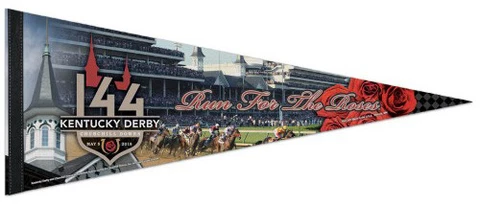 THE 144th KENTUCKY DERBY (2018) Official Premium Felt Collectors PENNANT Cover