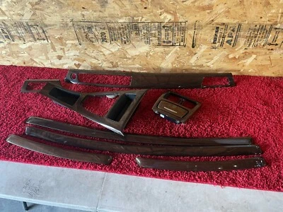 BMW 2007-2013 E92 CONSOLA TABLERO PUERTA LÍNEA FINA MOLDURAS MADERA JUEGO OEM 79K Foto 1 de 4