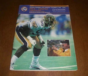 1986 PITT vs TEMPLE FOOTBALL PROGRAM - PITT STADIUM  - Picture 1 of 1