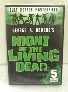 NIGHT of the LIVING DEAD: George A. Romero's (DVD) Factory Sealed 5 BONUS MOVIES - Imagen 1 de 4