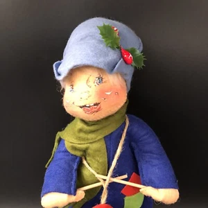 Vintage Annalee Dolls Christmas Blue Drummer 1971 - Picture 1 of 8