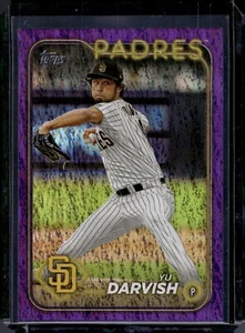 2024 Topps Purple Foil #627 Yu Darvish Serial #605/799 - Picture 1 of 2