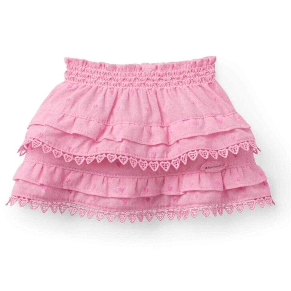 American Girl LoveShackFancy Rosy Ruffles Billie Skirt New
