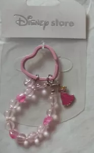 Disney pink (princess or similar character) beaded keyring accessory - Bild 1 von 2