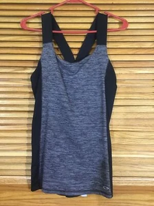 Champion Women’s Size XL Black/White Cross Back Tank Top CW-59 - Picture 1 of 5