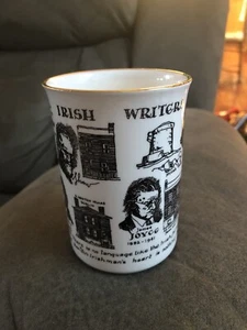 IRISH WRITERS Coffee Mug~Rosalind Walshe Collection~Joyce~Shaw~Synge~Wilde~Yeats - Picture 1 of 5