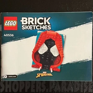 ⭐ Lego Marvel SPIDER-MAN BRICK SKETCH 40536 Instruction Manual Book Only .. New - Picture 1 of 2