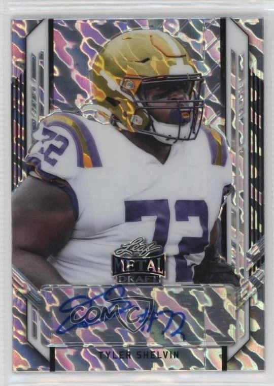 2021 Leaf Metal Draft Portrait Silver Marble /60 Tyler Shelvin #PA-TS2 Auto - Image 1 of 2