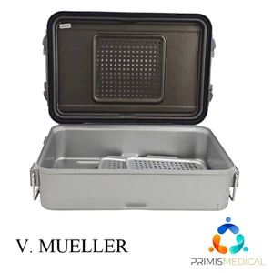 V. Mueller Genesis CD2-5B Mid Length Sterilization Container 19 X 12 X 5 - Picture 1 of 5