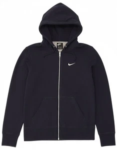 NIKE Herren Zip Hoodie Pullover Medium Navy Blau Baumwolle CJ16 - Bild 1 von 5