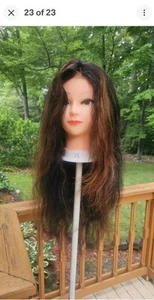 High-Quality Top Brown With Ombre Highlight Wav150% Virgin Human Hair  Lace Wig  - Picture 1 of 20