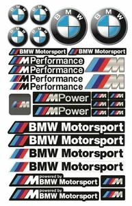 BMW Motorsport M Power Stickers Aufkleber Performance MPOWER 3 5 7 series M5 - Picture 1 of 1