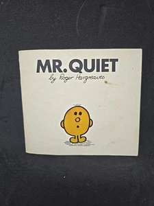 Mr Men Little Miss Book - Mr Quiet 1978 Vintage Roger Hargreaves - Picture 1 of 2
