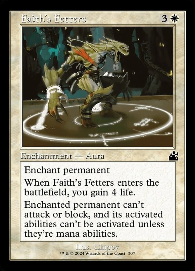 x1 Faith's Fetters - Retro Frame - Ravnica Remastered - NM - MTG - Image 1 of 1