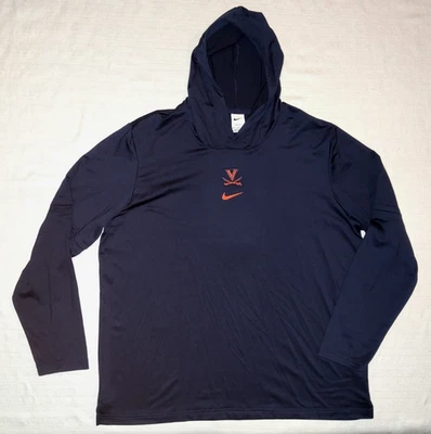 NICE Nike Virginia Cavaliers Men's Long Sleeve Performance Hoodie 2XL XXL WOW! - Image 1 of 4