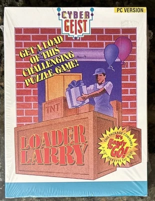Vintage Loader Larry PC Puzzle Game MS-DOS 3.3 Or Higher 3.5" Disk 1994 NEW - Image 1 of 4