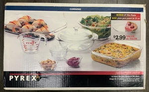 Vintage Pyrex Corning 10-teiliges Backformen-Set plus 9" Tortenplatte - Bild 1 von 6