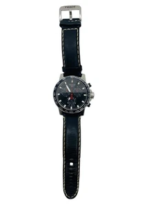 Tissot Supersport Chrono Black Dial Black Strap Men's Watch T125617A - Picture 1 of 12