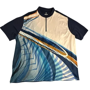 Maglia Bowling Savalino Fox Navy "Big Money" 1/4 Zip 3XL Nuova con etichette - Foto 1 di 6