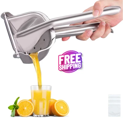 Exprimidor de Limón de Acero Inoxidable Real Exprimidor Citricos Prensa Manual Foto 1 de 4