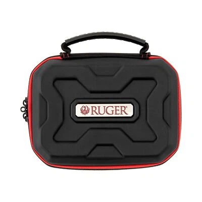 Allen Company Ruger Phoenix Lockable Hardshell Handgun Case 7” - Black/Red - Image 1 of 4