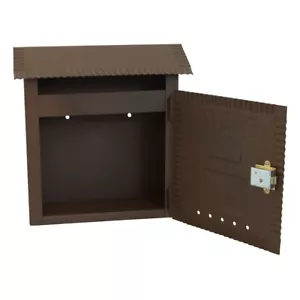 Briefkasten Mailbox Buchstaben aus Eisen Farbe Corten Hütte Anschluss Haus - Bild 1 von 3