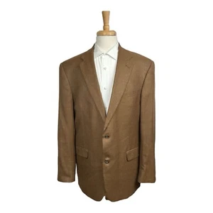 Hart Schaffner Marx Brown Loro Piana Pure Cashmere Blazer Size 44L - Picture 1 of 8