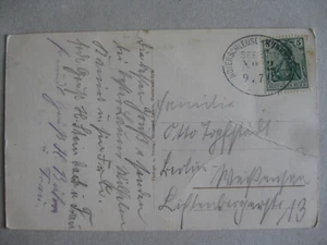 RRR Seepost Hoyerschleuse Munkmarsch sello ovalado en postal Westerland Sylt - Imagen 1 de 3