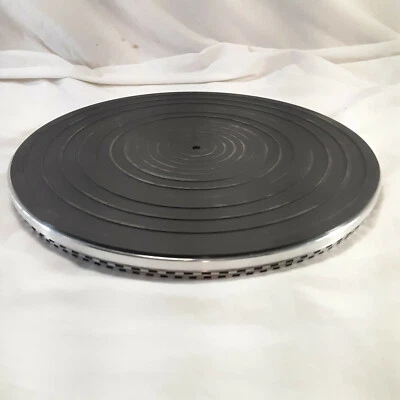 JVC Turntable L-A31 Platter and Rubber Platter Mat Slip Mat Replacement Part OEM - Image 1 of 4