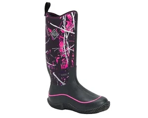 Muck Boots Women Hale Waterproof Flex-Foam Black Muddy Girl Camo Tall All Season - Picture 1 of 3
