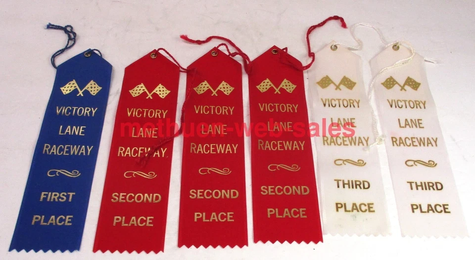 Cintas para ganadores de autos tragamonedas ~ Victory Lane Raceway ~ 1994 ~ X 6 ~ 1º, 2º y 3º ~ Foto 1 de 1