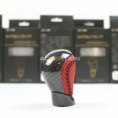 Perilla de cambio de marchas de fibra de carbono real para Toyota Lexus RC F GS F 2015-2021 Foto 1 de 4