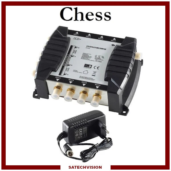 Multicommutateur Multiswitch 9/8 Gold : 2 Satellites + TNT Pour 8 Utilisateurs - Immagine 1 di 1