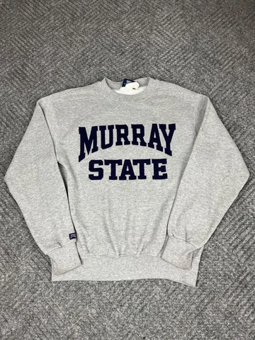 Vintage Murray State Crewneck Sweatshirt Adult Size Small Gray Pullover Mens Cover