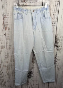 Lee Women's Jeans Size 10P Light Wash Vintage Elastic Waistband Straight Leg - Picture 1 of 3