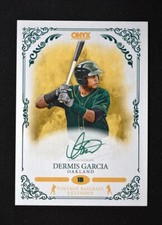 2022 Onyx Vintage Extended Auto Green Ink #VA-DG Dermis Garcia /50 - Oakland